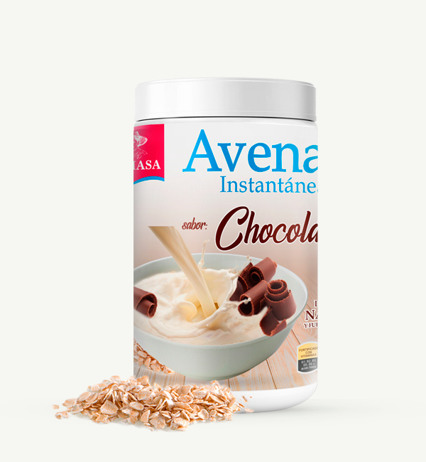 avena instantánea sabor chocolate