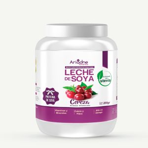Leche de soya sabor a cereza