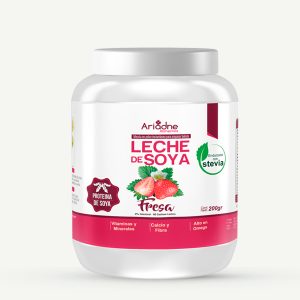 leche de soya sabor a fresa